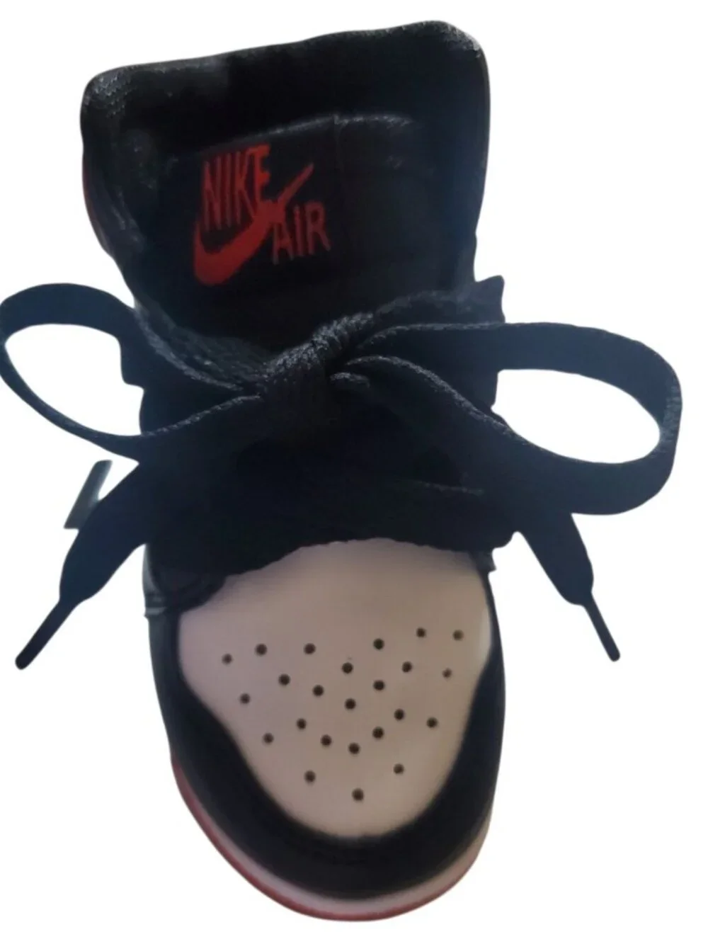 Mini Nike Air Jordan Shoe Keychain W/USB Power Bank Black/Red/White 8000mAh Capa